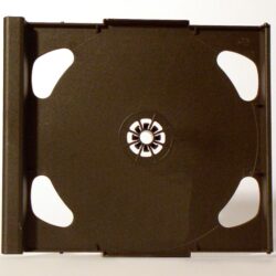 Abbildung einer braunen CD-Hülle, die einen leeren Platz für eine CD zeigt.