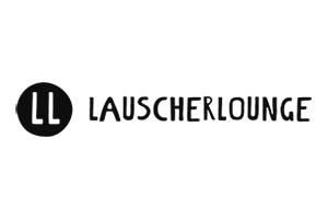 Logo der Lauscherlounge mit den Initialen "LL" in einem modernen Design.